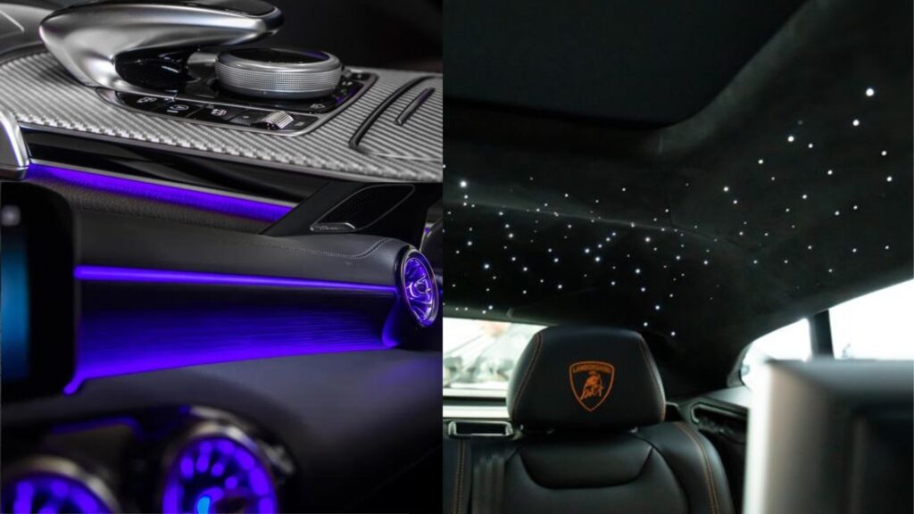 alt="Tecnologia led interior de coches"